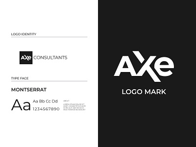 Axe Consultants Logo branding design graphic design illustration logo minimal typography vector