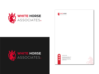 White Horse Associates Logo app branding design graphic design illustration logo ui ux vector