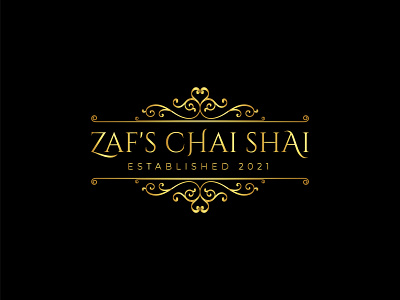 Zafs Chai Shai Logo branding design graphic design illustration logo typography vector