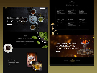 Restaurant Website branding design graphic design ui web website