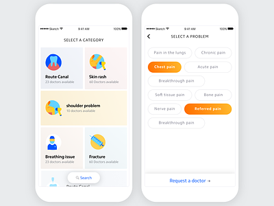 Doctor on demand app doctor ios medical mobile patient tags ui ux