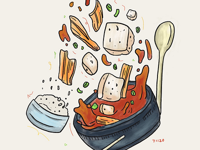 Food We Look Forward To 1 food food illustration illustration korean
