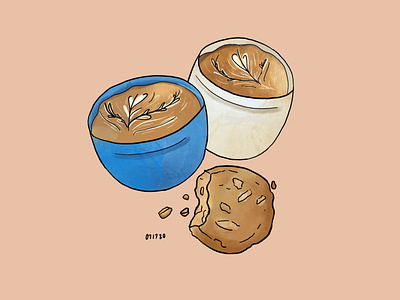 Food We Look Forward To coffee food food illustration illustration latte art