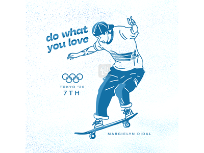 Margielyn Didal: Do What You Love character female strong illustration olympics2020 philippines pinoy skate skateboarding