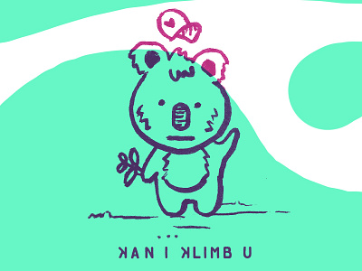 Koa Wants To Klimb animal character character design comic cute koala