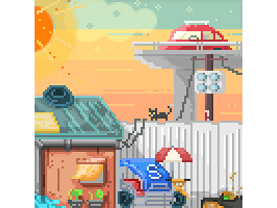 Lazy Afternoons afternoon game life pedicab philippines pixel art pixels slice of life slums
