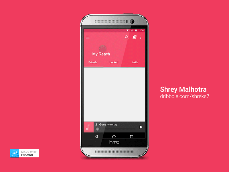 Material Design - Scrolling Techniques android design framerjs material design mobile mobile ui transition ui ux