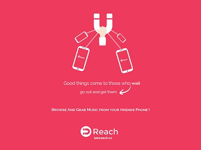 Reach - Letsreach.co app creative design poster social media