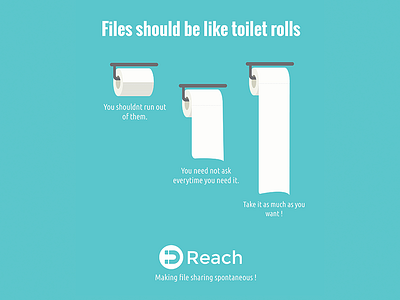 Files are like toilet rolls app creative design poster reach social media