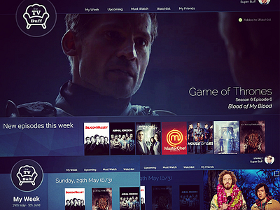 the TV Buff app challenge desktop app macosx native app series sitcoms television tv tv series ui windows