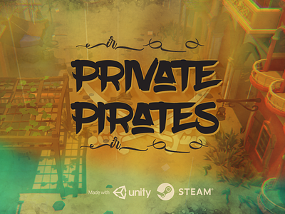 Private Pirates - Pirates for Hire game art game development game poster game title screen gaming pc game steam unity3d