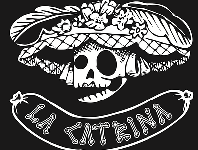salchichas "la catrina" branding design graphic design icon illustration logo typography vector