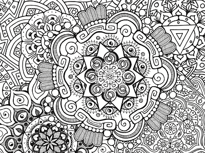 mandala collage