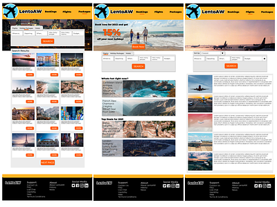 Travel Company - Desktop Design flights graphic design travel ui ux ux design web web design