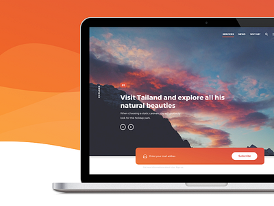 Landing page UI