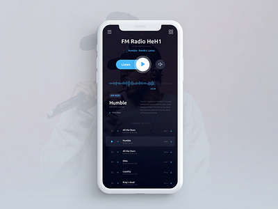 Radio streaming app app design mobile music radio streaming ui ux