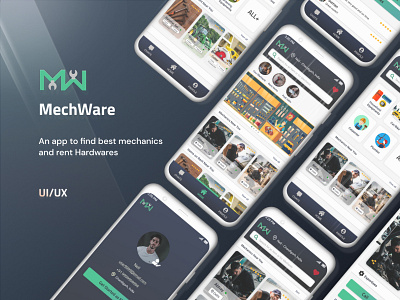MechWare app branding design ux