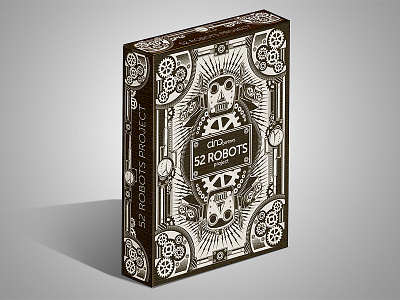 52 Robots Card Box Render