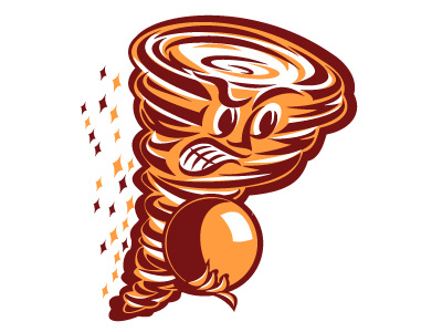 Gutter Duster Mascot ball bowling duster illustration logo mascot twister
