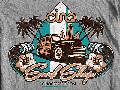 Cinq Surf Shop Tee - Final