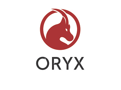ORYX Logo animal branding illustration logo oryx red