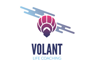 Volant flight hot air balloon logo logo challenge vector volant