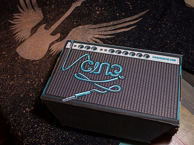 Tee Shipping Box box guitar guitar amp packagedesign tee vectorart