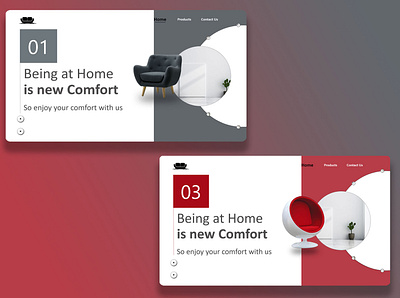 Home Decor Web Page Design animation app branding design graphic design home decor motion graphics ui ux