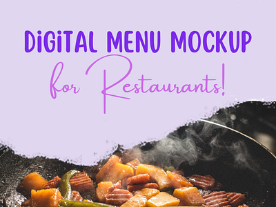 Digital Menu MockUp for Restaurants businessdevelopment digitalmenu qrcodemenu restaurantbusiness restaurantmenu