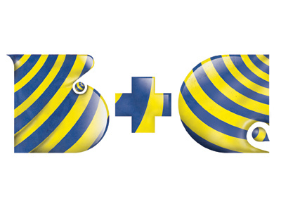 B + C logo design illustration logo