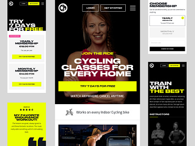 CycleMasters - Mobile bold branding design mobile responsive typogaphy ui web website