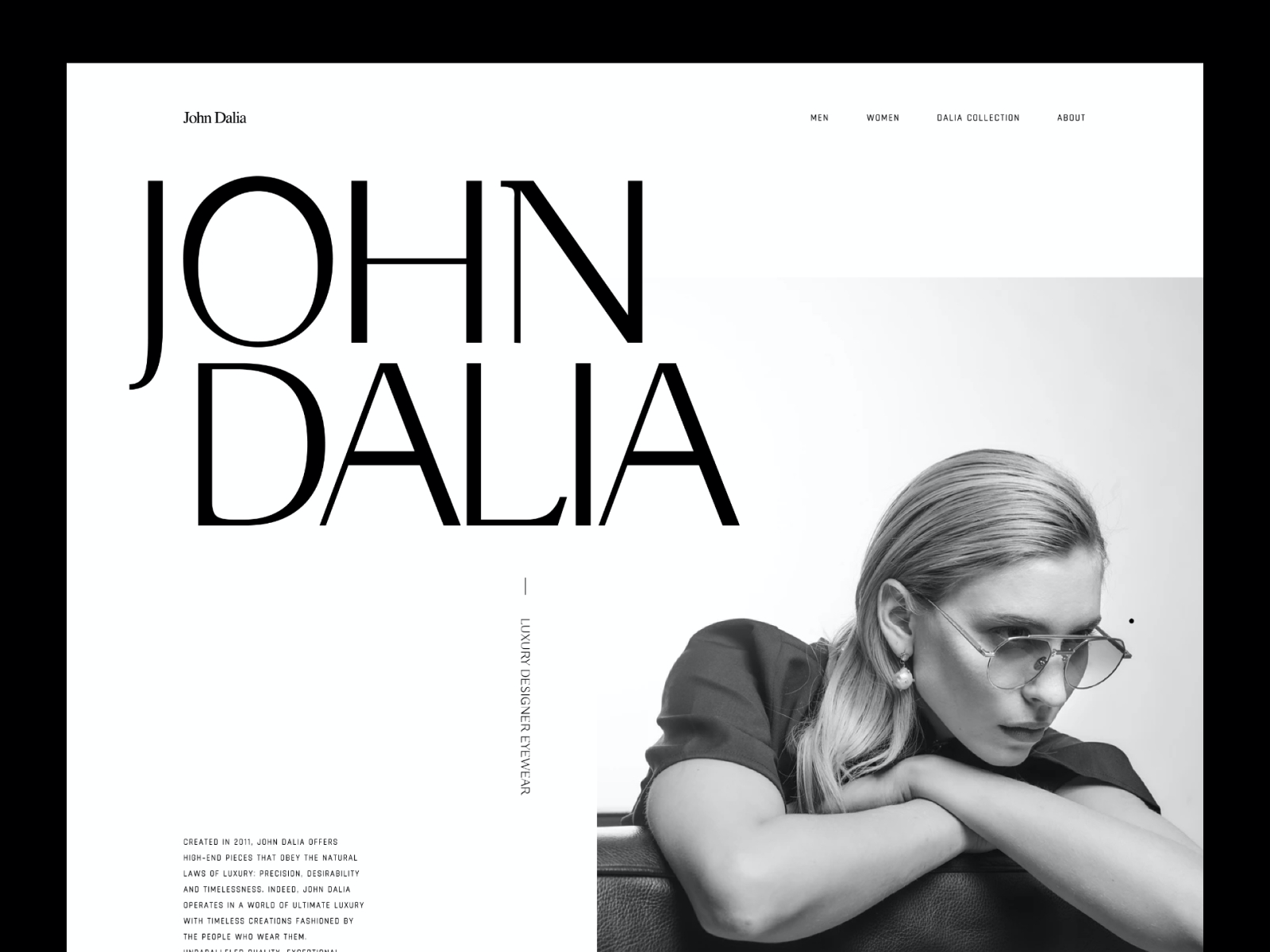 🕶️ John Dalia - Concept concept design desktop layout redesign ui web website
