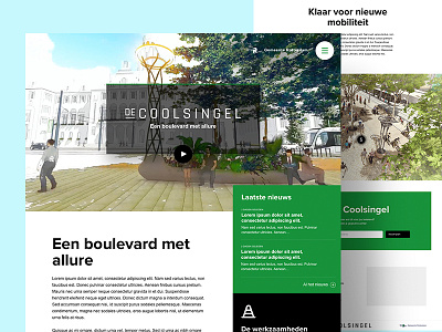 De Coolsingel clean landingpage netherlands onepager rotterdam ui web website