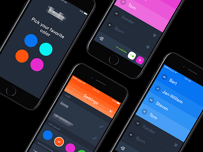 Pick your color 🎨 app colors concept iphone mobile