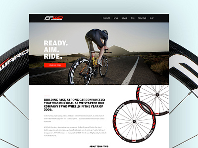 FFWD - Homepage about black cycling design desktop red ui web wheels