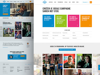 Ster.nl - Home design hero layout television ui web