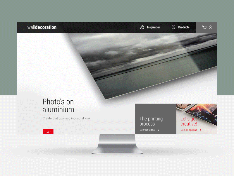 Fuji Concept - Product page camera concept design layout photography pitch ui web