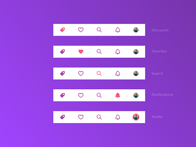 Knaek - Tabbar app appdesign design interface ios mobile tabbar ui