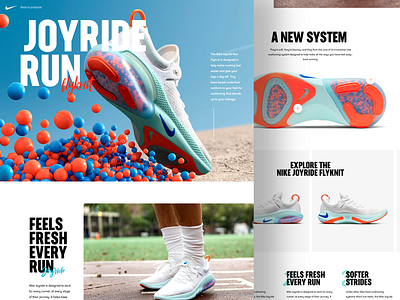 Nike Joyride Run 👟 clean concept design desktop nike ui ux web website white