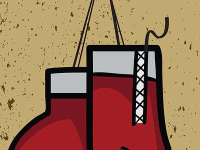 Fight Harder - WIP boxer boxing fight fighting gloves shading texture vector vector illustration wip work in progress