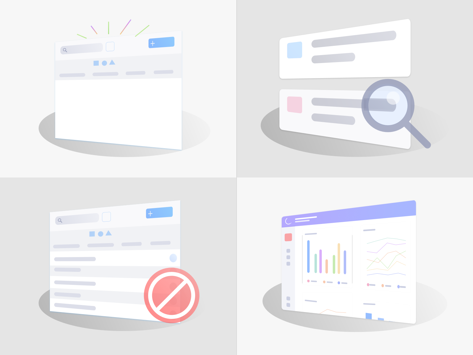 Isometric Dashboard Empty States by Swapnil Borkar on Dribbble