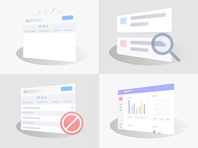 Isometric Dashboard Empty States clevertap creative dashboard enterprise illustrations isometric saas