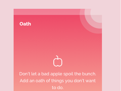 Oath - A Not-To-Do List