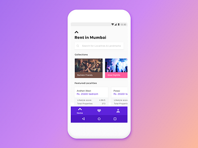 A redesign to Housing's mobile app for practice.