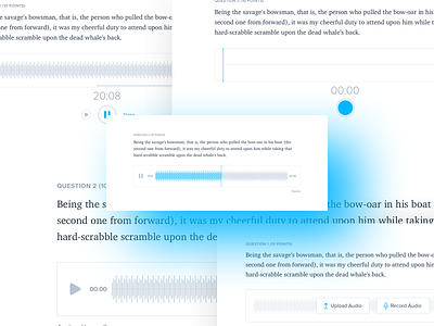 States for Audio Upload/ Recording for Assignment Submission assignment audio lms management recording states submission upload