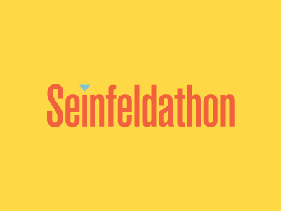 Seinfeldathon identity logo seinfeld television