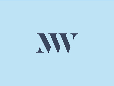 M&W identity logo m monogram typography w