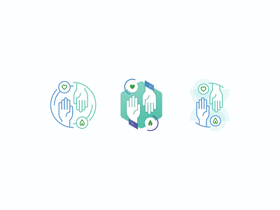 Gather community gather hands heart icon illustration support