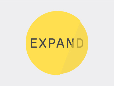 Expand circle evolve expand grow identity logo yellow