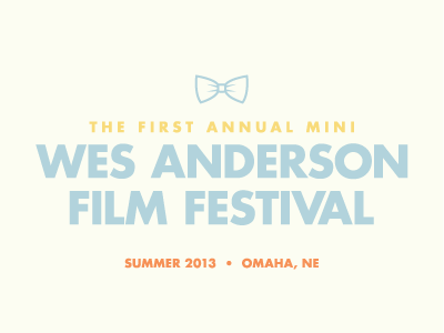 West Anderson Film Festival film identity logo movie typography